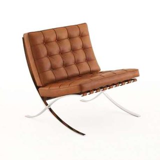 FOTEL BARCELONA CHAIR BROWN