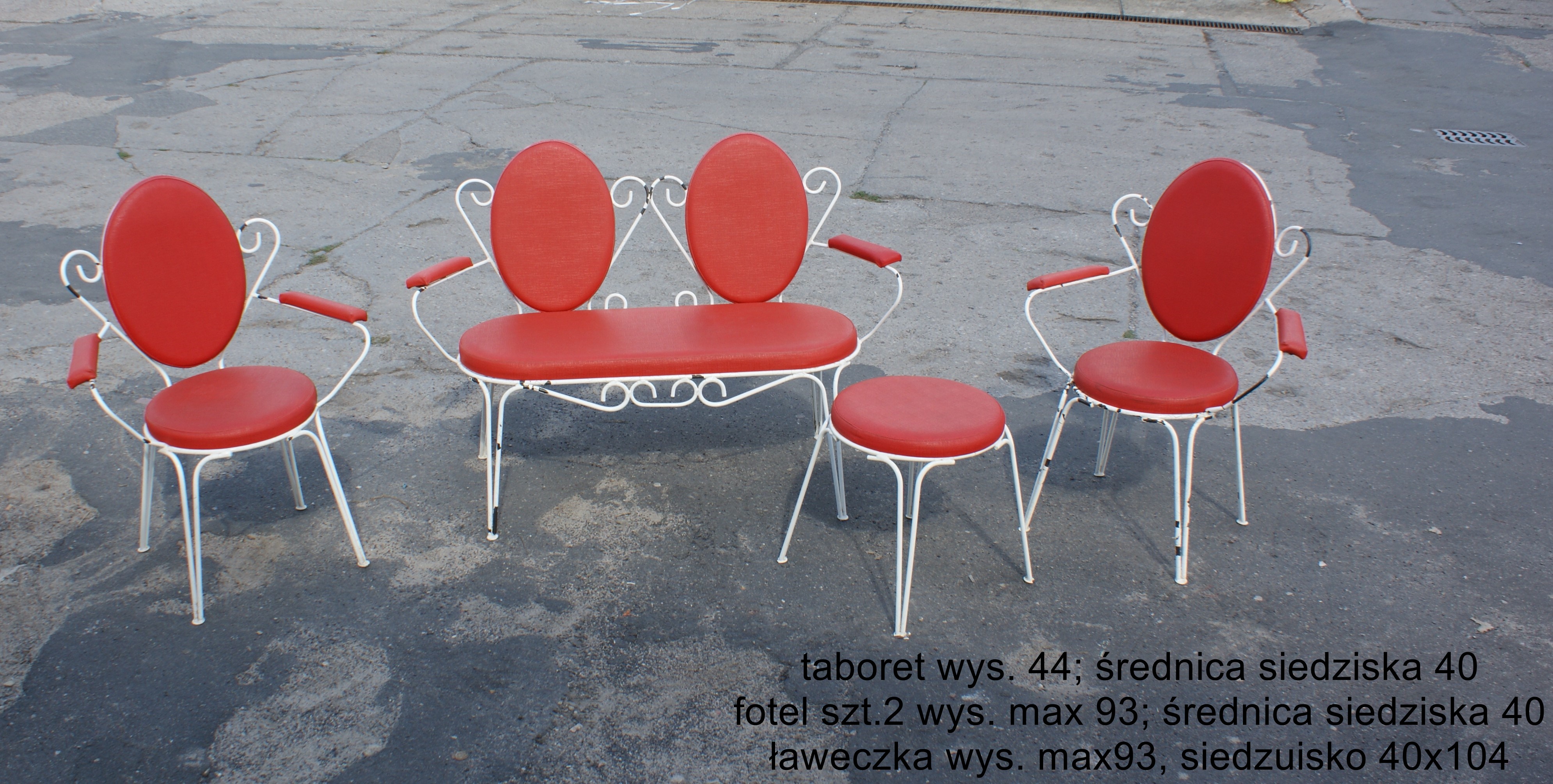 KOMPLET MEBLI OGRODOWYCH