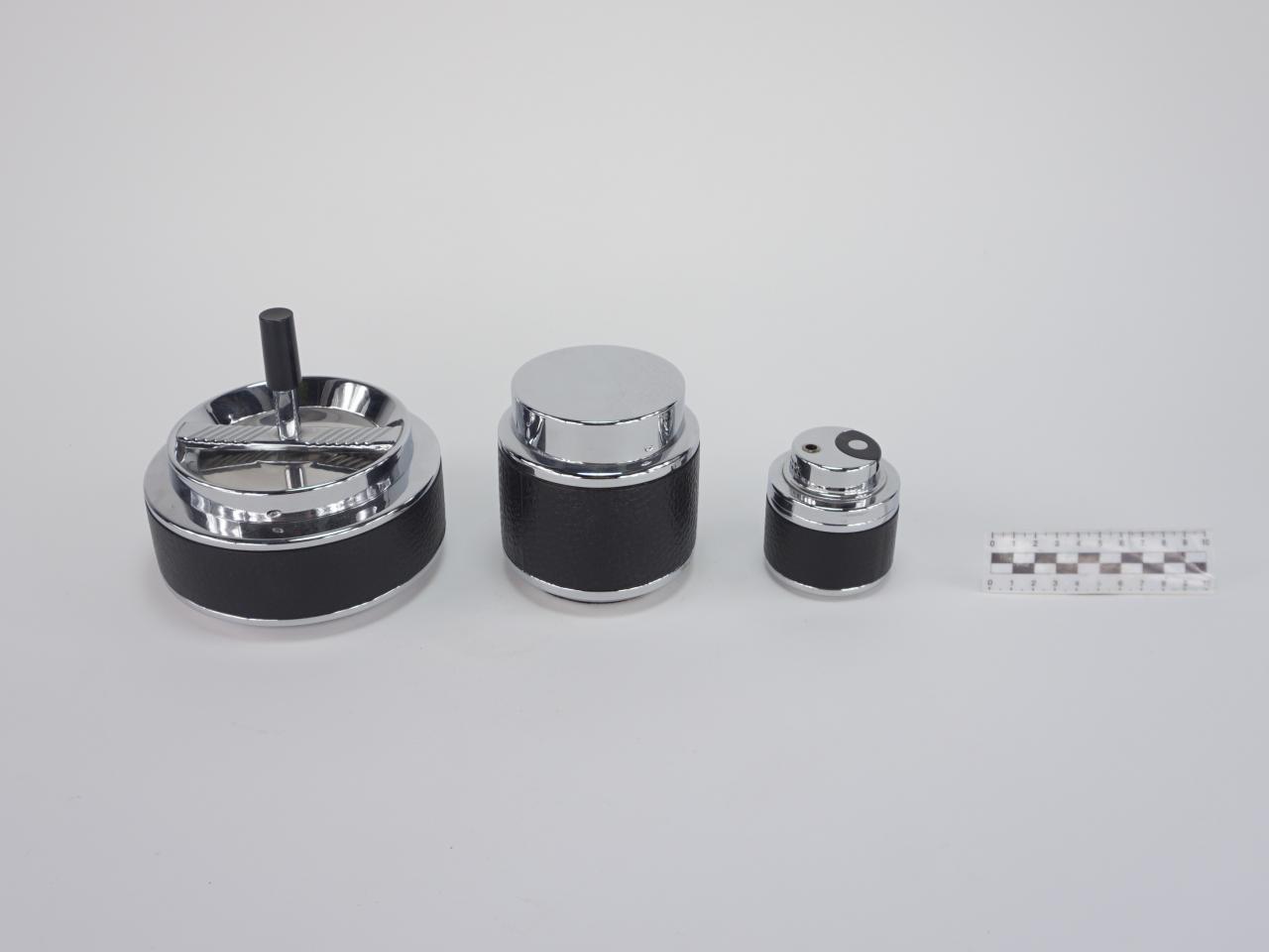 POPIELNICZKA I POJEMNIK NA PAPIEROSY I ZAPALNICZKA