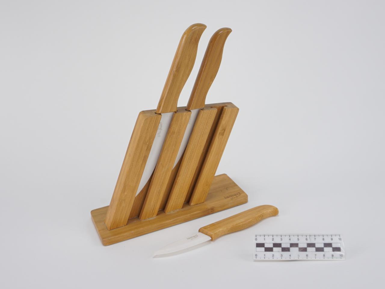 NOŻE KUCHENNE W STOJAKU KOMPLET