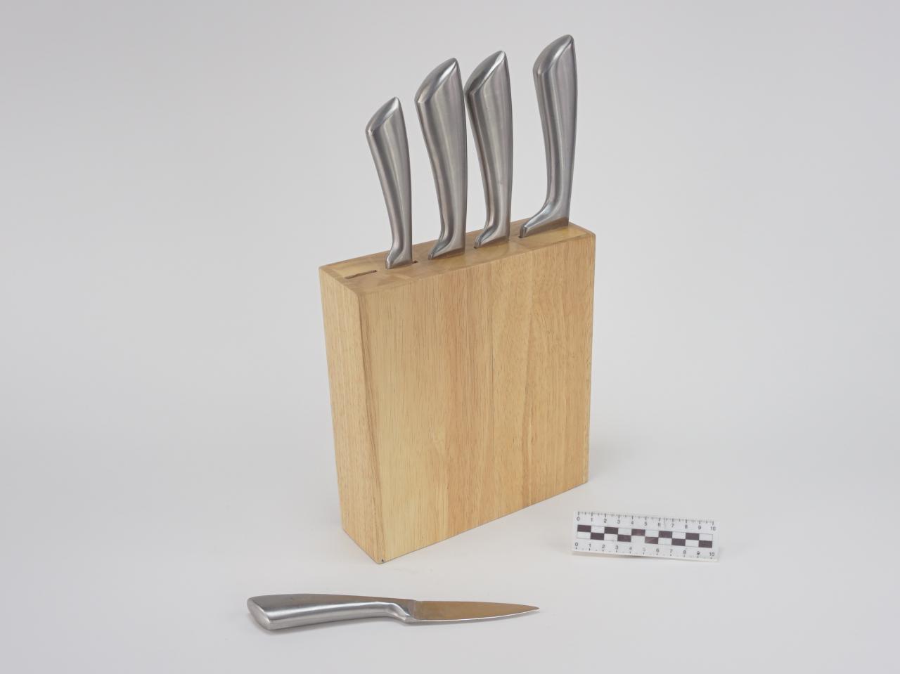 NOŻE KUCHENNE W STOJAKU KOMPLET