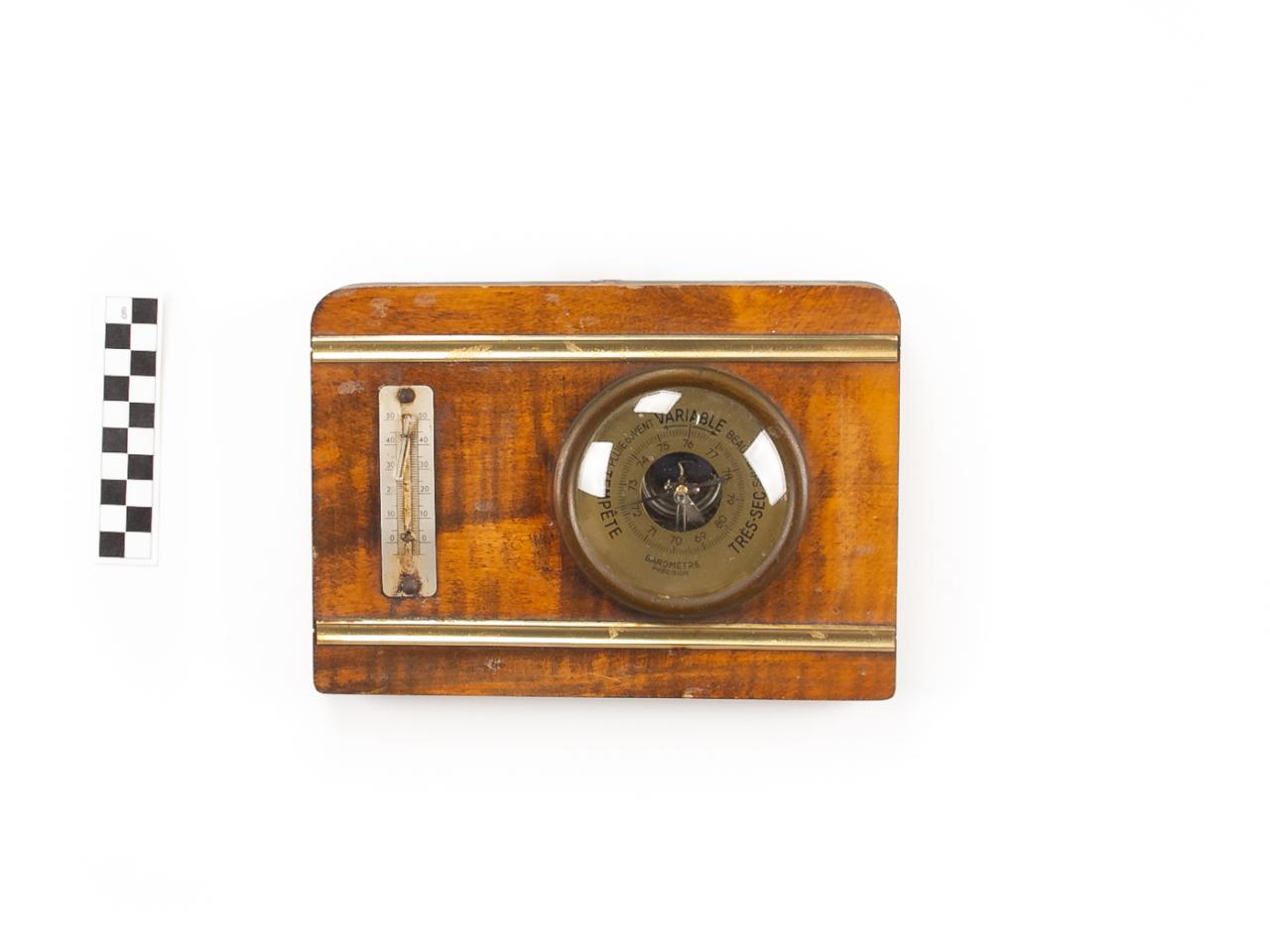 BAROMETR ZEGAR ŚCIENNY