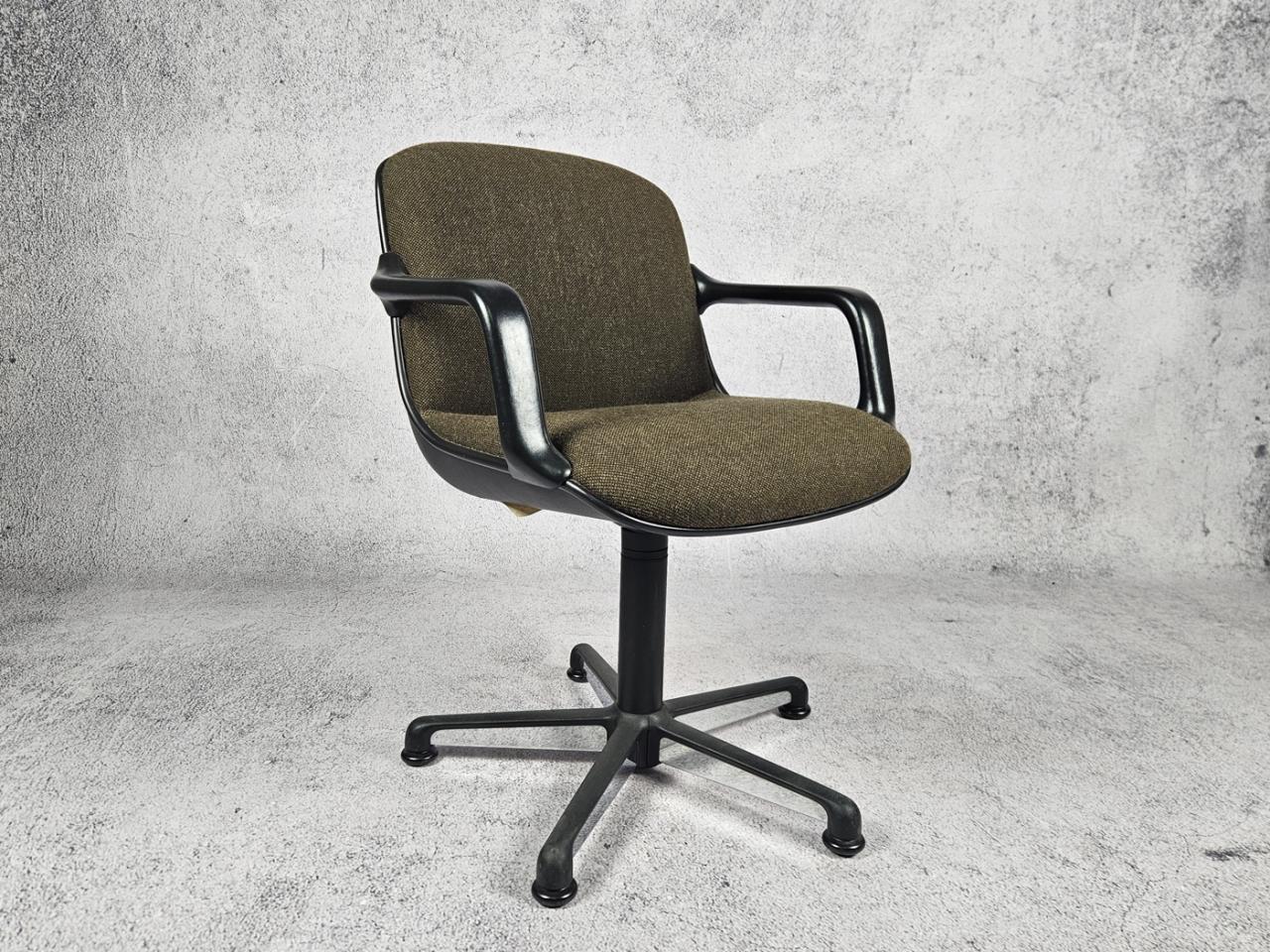 FOTEL BIUROWY OBROTOWY, CH.POLLOCK COMFORTO, LATA 70-TE