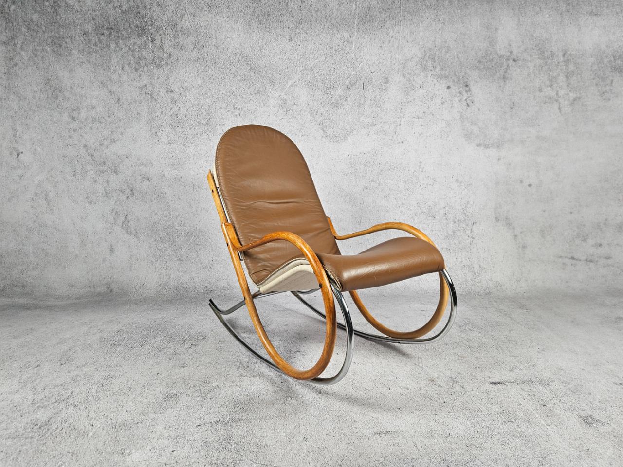 FOTEL BUJANY, P.TUTTLE SZWAJCARIA LATA 70-TE