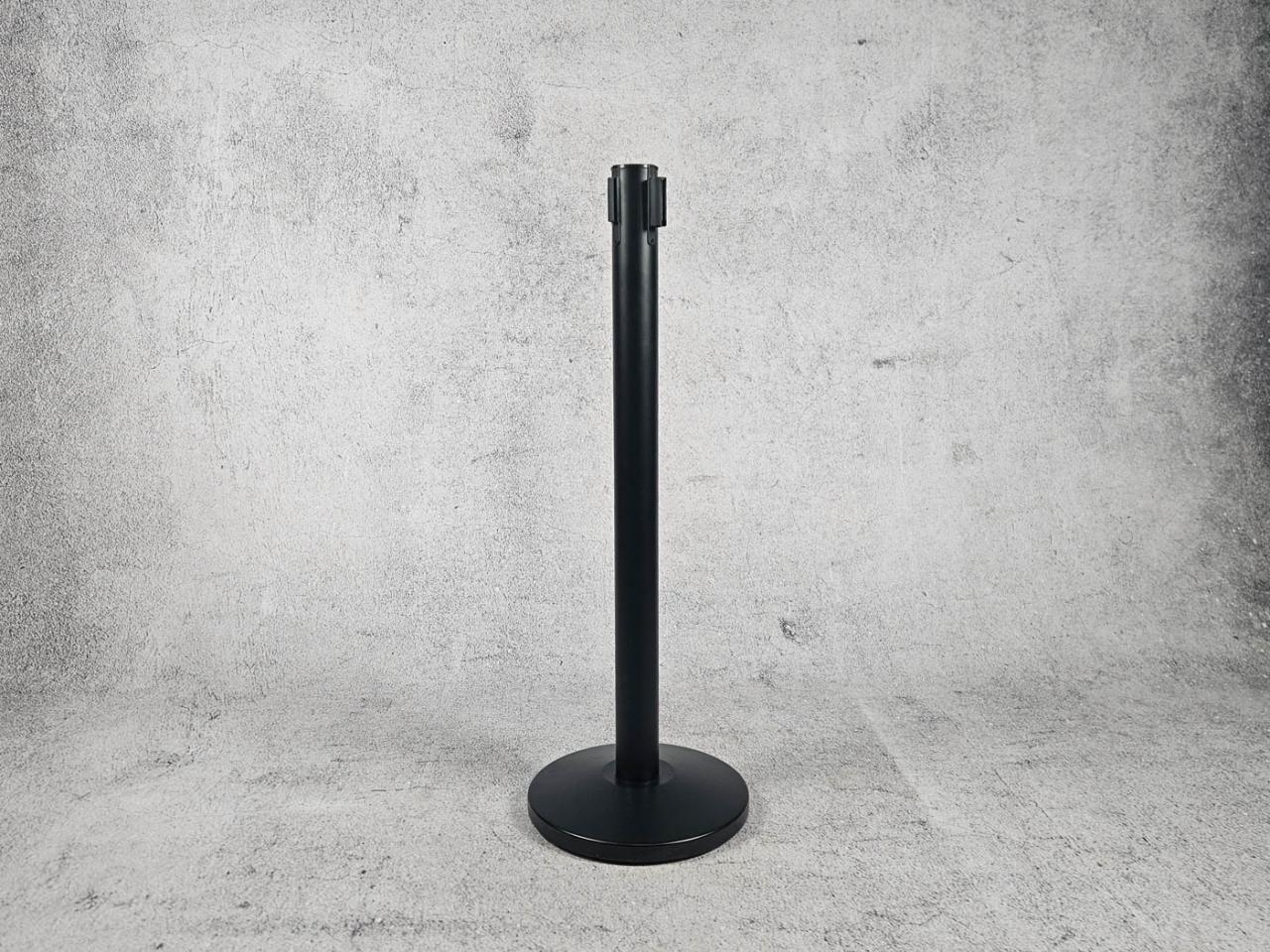 SŁUPEK ODGRADZAJĄCY CZARNA TAŚMA 