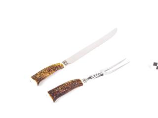 ZESTAW DO KROJENIA DZICZYZNY NÓŻ I WIDELEC 