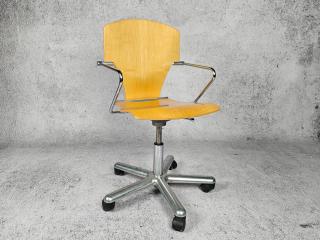 KRZESŁO BIUROWE OBROTOWE EGOA, J.MORA, LATA 80-TE