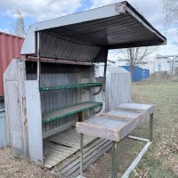 Stragan handlowy, szczęka składana