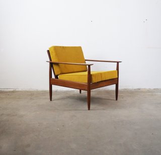 DUŃSKI FOTEL MUSTARD