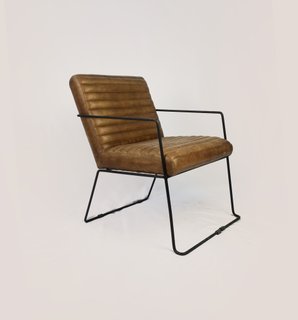 SKÓRZANY FOTEL MODERN WIRE