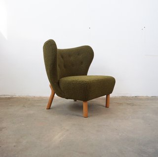 FOTEL USZAK GREEN LAMB
